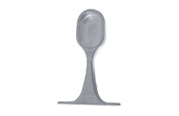 SOPORTE LATERAL PARA TUBO 25X15MM NIQUEL