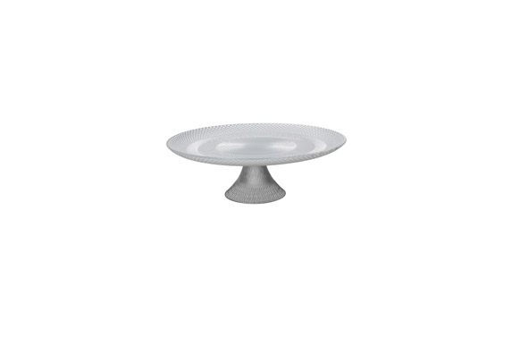 SOPORTE PASTEL INDIVIDUAL PLATA é 28 CM