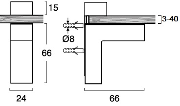 SOPORTE REGULABLE R.A-1840 BLANCO MATEUN 2