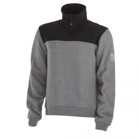 SUDADERA J.HAYBER NEBRASCA GRIS/NEGRO M