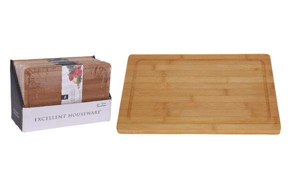 TABLA CORTAR BAMBOO       37 X 25 X 2 CM