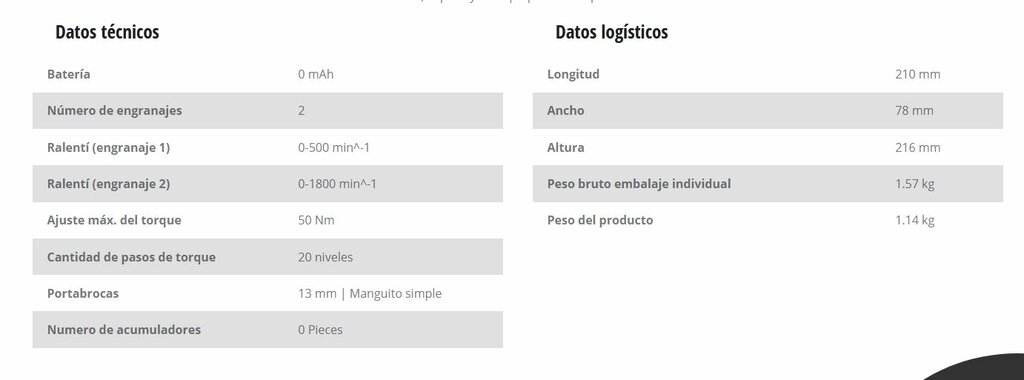 TALADRO EINHELL S/CABLE TE-CD 18/50 LI 5