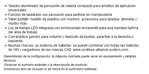 TALADRO ATORN. SB 18 L SET 602317870 4