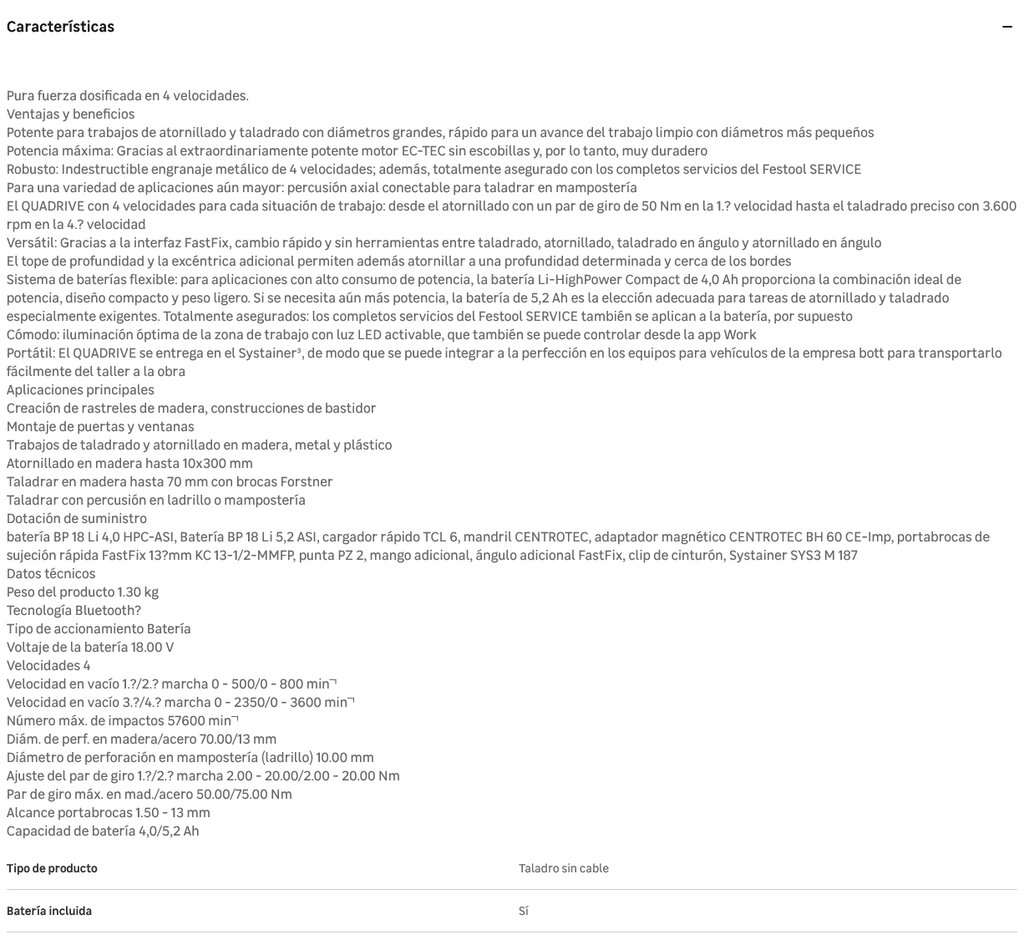 TALADRO ATORN.PERC.TPC 18/4      577247 5