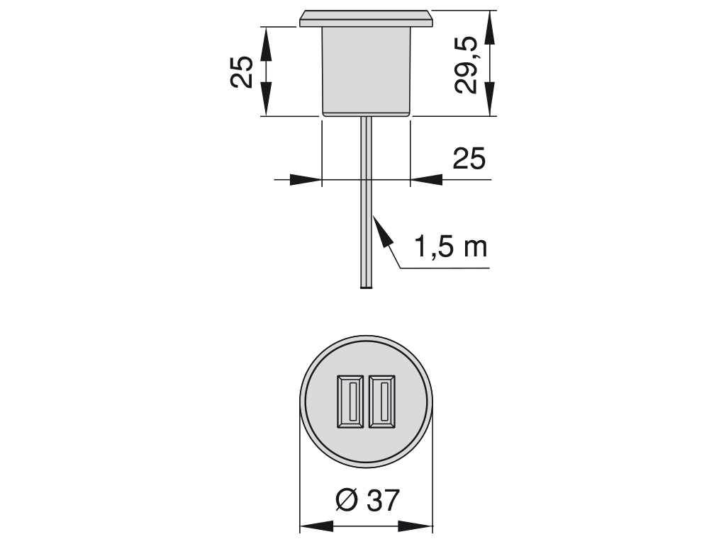 TAPA PASACABLE CARGADOR PLUGY    5009025 3