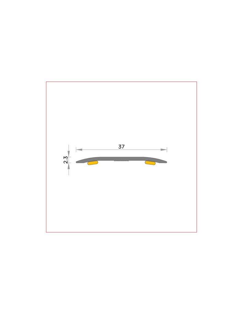 TAPAJUNTA CERAM.37MM ADH.NEGRO     270CM 2