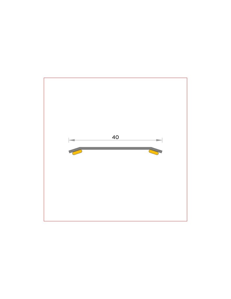 TAPAJUNTA CERAM.40MM ADH.LATONADO  250CM 2