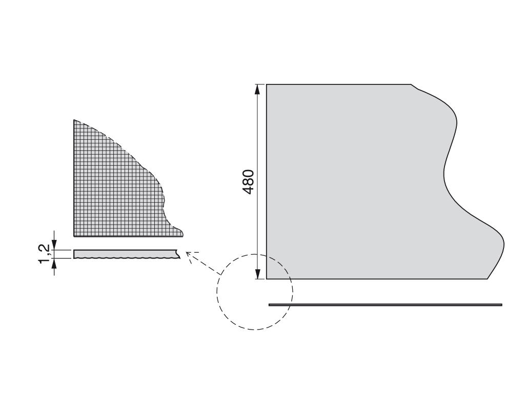 TAPETE CAJON 480X1,2 ANTRAC(MT) 8911323 2