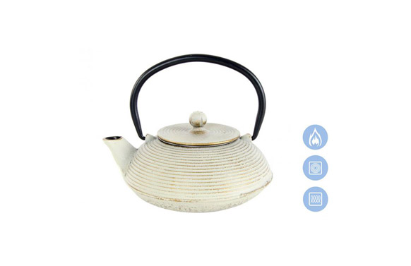 TETERA HIERRO COLADO      600 ML BLANCA