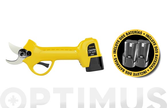 TIJERA DE PODA A BATERIA  30 MM