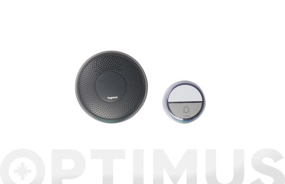TIMBRE INALAMBRICO NEGRO  ALCANCE 100 ME