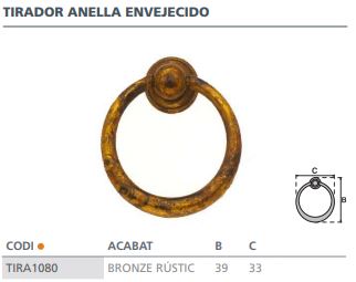 TIRADOR ANILLA 33X39 ENVEJ. MG90803380 2