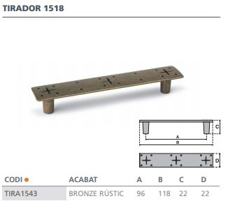 TIRADOR BRON. RUST.1518 ( 96MM)  6345501 2
