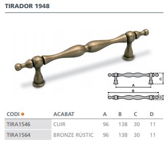 TIRADOR CUERO      1948 ( 96MM)  6360301 2