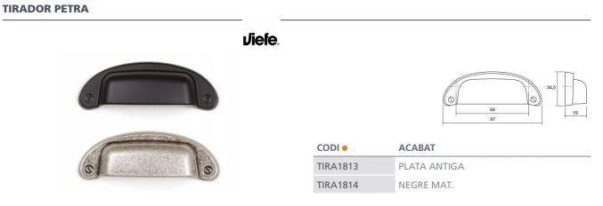 TIRADOR VIEFE PETRA 0390064ZM2  NEGR.MAT 4