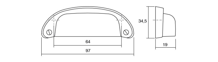 TIRADOR VIEFE PETRA 0390064ZM2  NEGR.MAT 3
