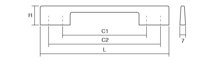 TIRADOR VIEFE DINO  0053096ZP4 ALUM.LOOK 3