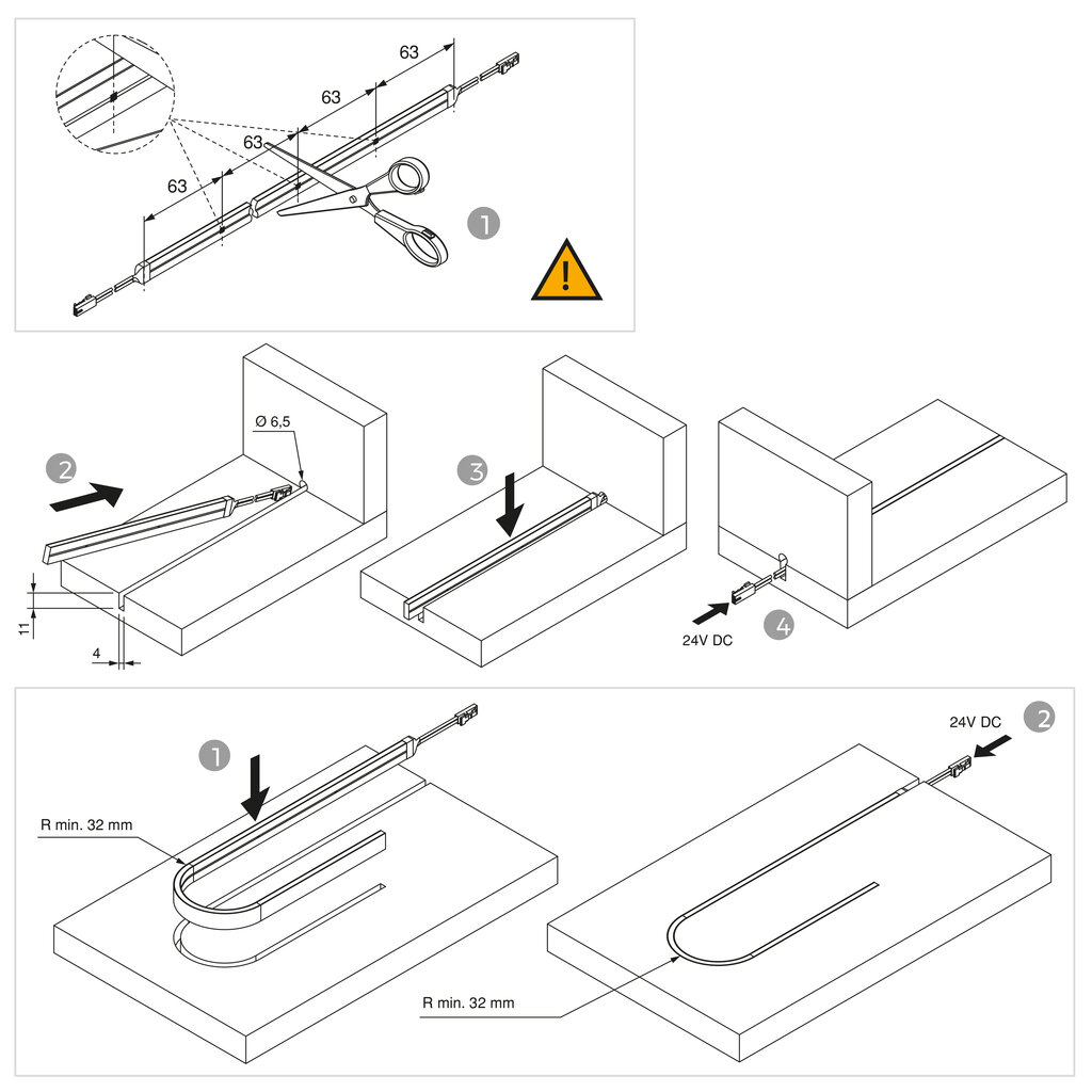 TIRA LED NEONLYNX 7.6W/M 3024MM  5204320 5