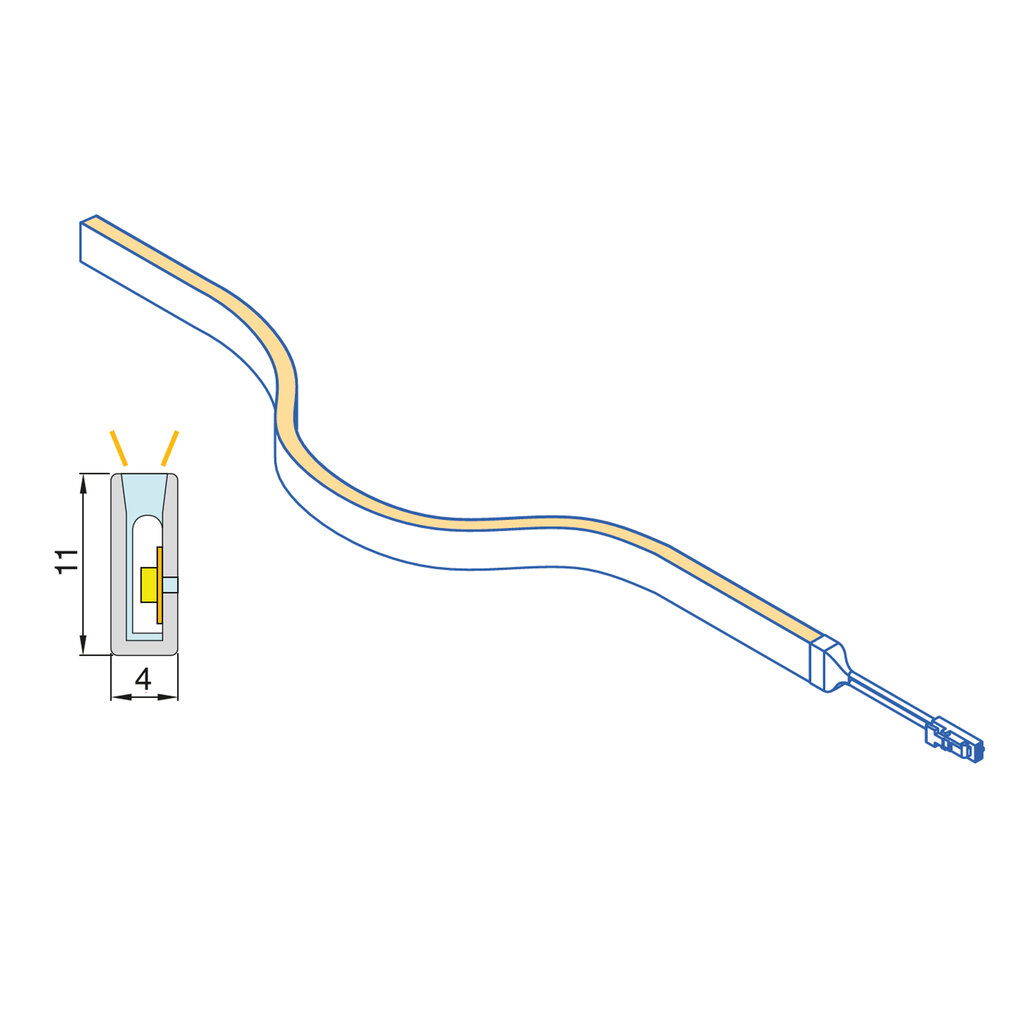 TIRA LED NEONLYNX 7.6W/M 5040MM  5204420 4