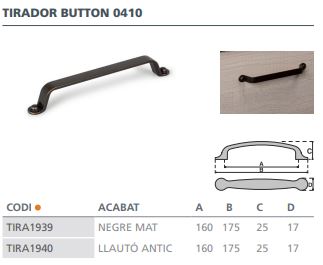 TIRADOR VIEFE BUTTON 0410160ZM2 NEGRO MA 3