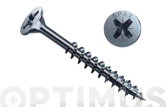 TIRAFONDO MADERA CABEZA PL6 X 50 100 UDS