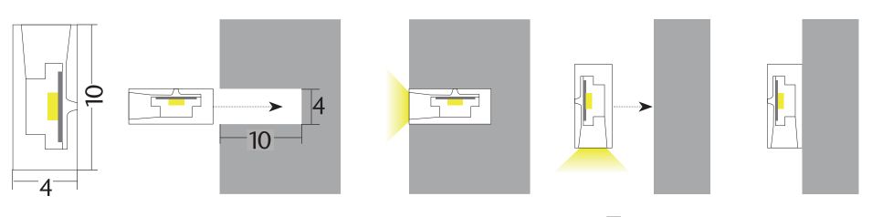 TIRA LED FLEXIBLE 4,8W/MT (3000K) 5MTS 3
