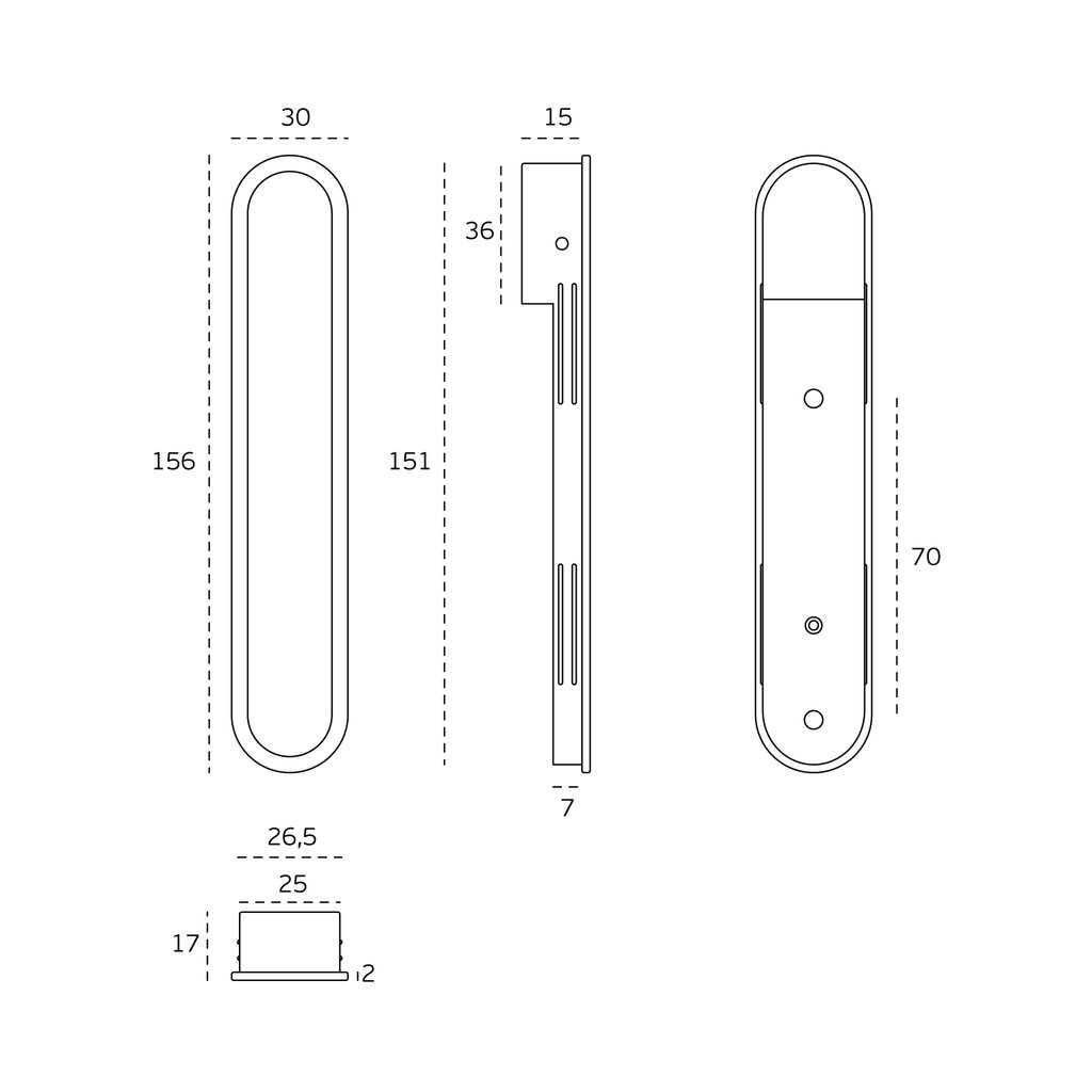 TIRADOR CAZOLETA IN16312 SATINADO 2