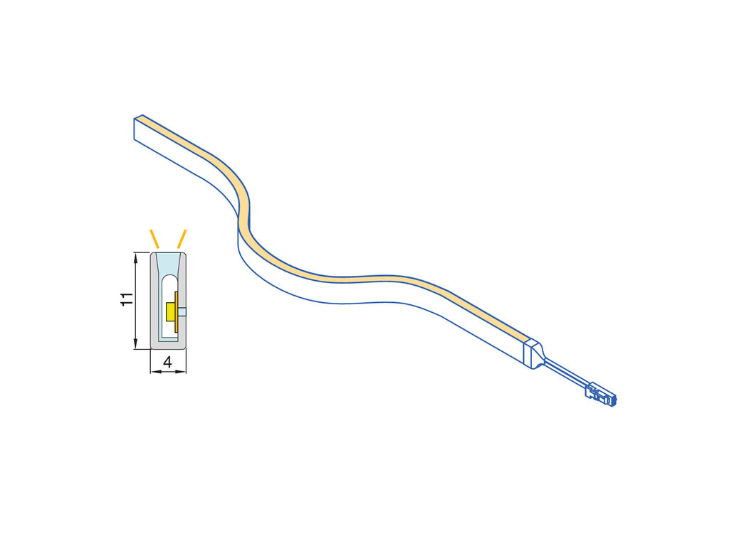 TIRA NEONLYNX 7.6W 1008MM 5206020 2700K 5