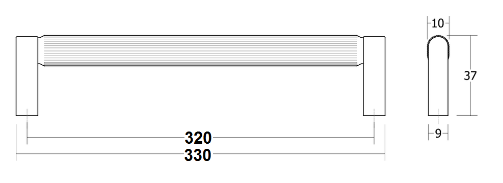 TIRADOR VIEFE BROOKLYN 0676320L30 NEGRO 2