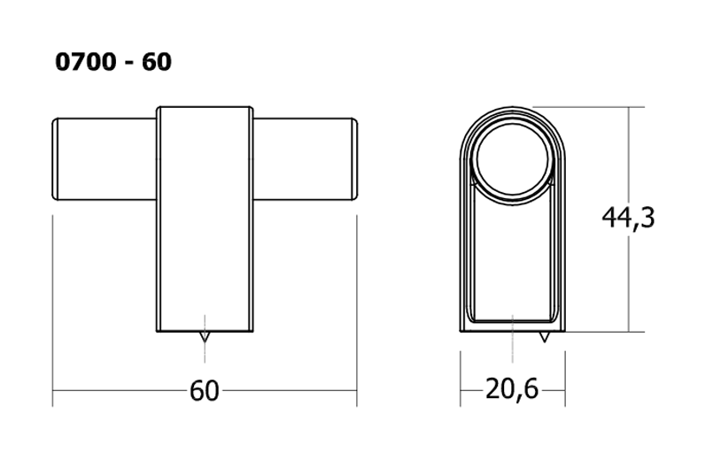 TIRADOR VIEFE CASEY 0700060LMT4119BRONZE 2