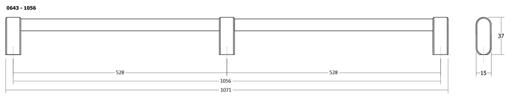 TIRADOR VIEFE LINKK 06431056L24 INOX 2