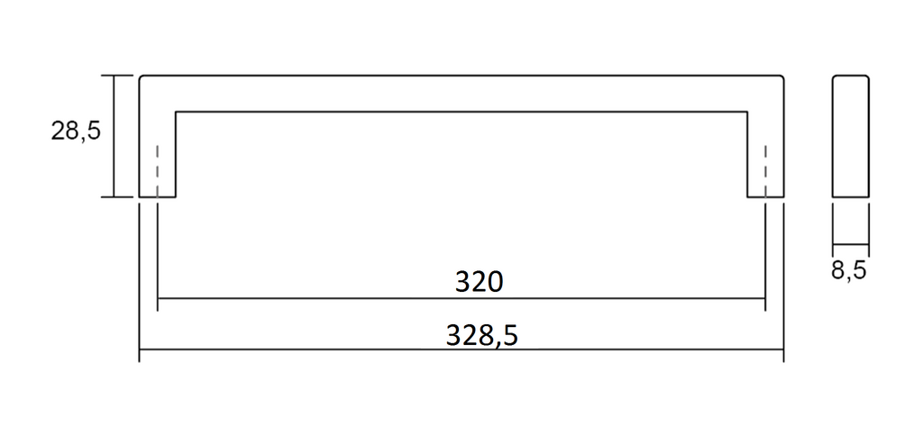 TIRADOR VIEFE U 0056320ZM1 BLANCO MATE 2