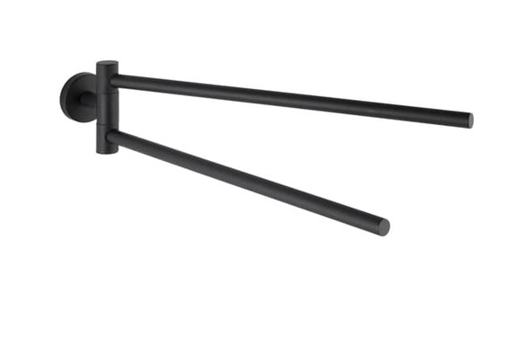 TOALLERO BARRA DOBLE NEGROBOSIO