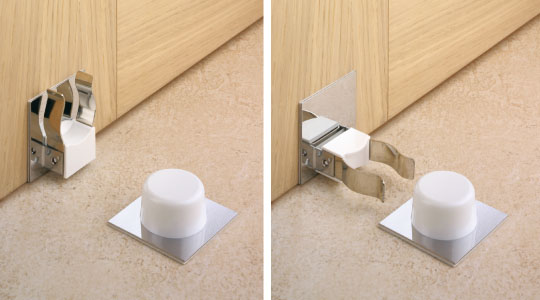 TOPE PUERTA RETENEDOR ADHESIVO INOX MARRON 2025-4- 000 2