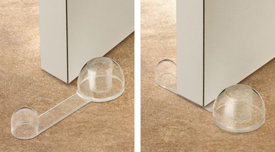 TOPE PUERTA RETENEDOR ADHESIVO GIRATORIO MARRON 2035-4- 000 2