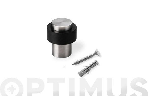 TOPE PUERTA CON TORNILLO  ACERO/INOX