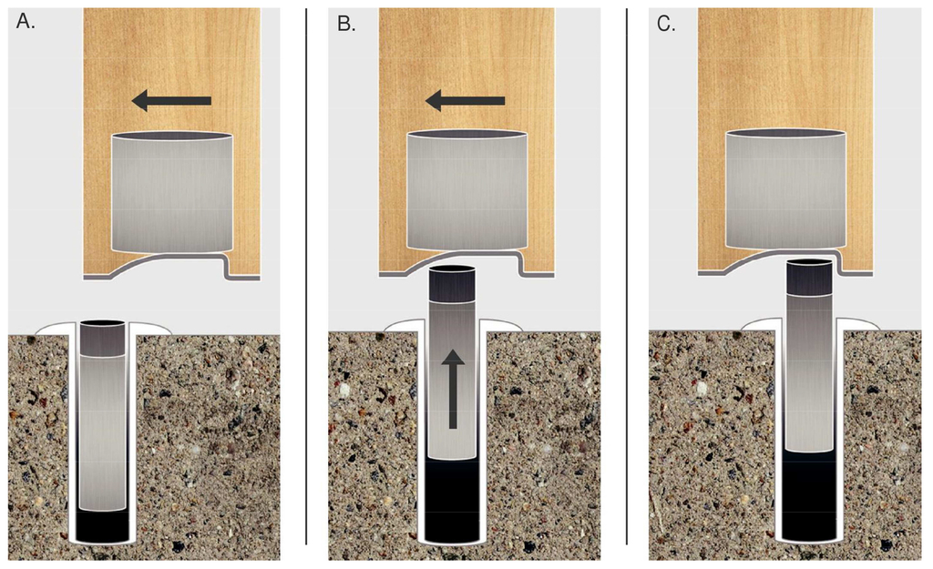 TOPE PUERTA FANTOM INOX MATE 4