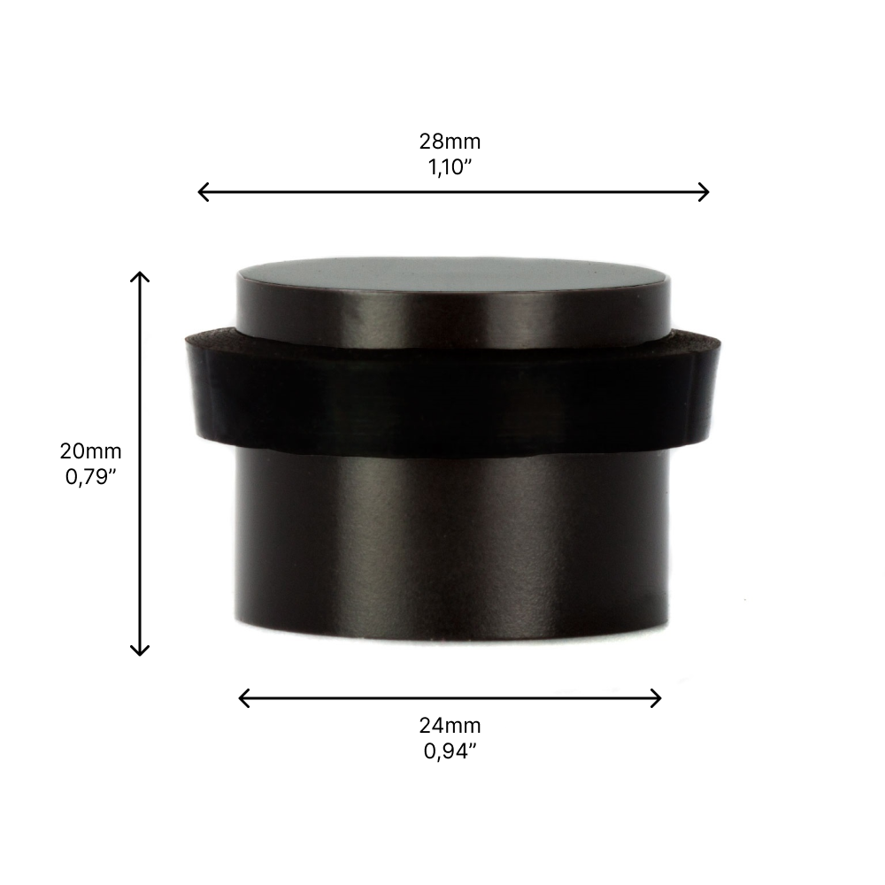 TOPE PUERTA ADHESIVO NEGRO     I-163-NG 2