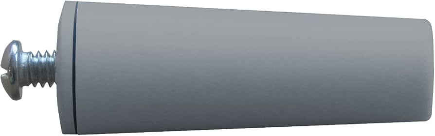 TOPE PERSIANA C/TORNILLO 60MM GRIS