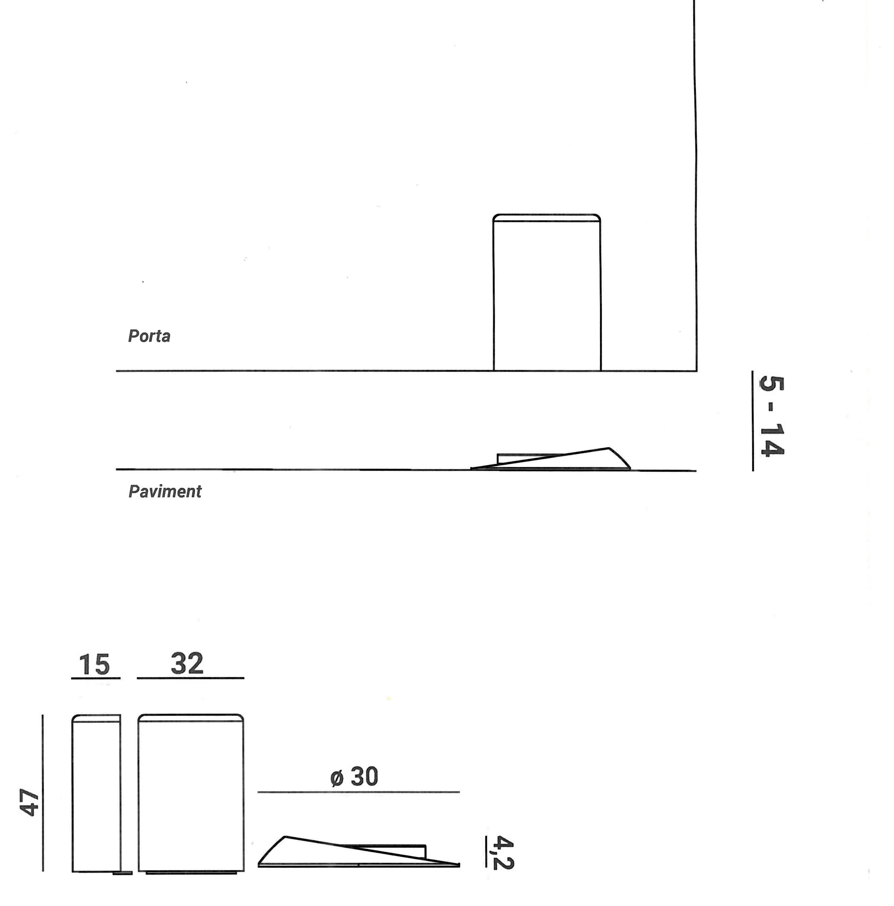 TOPE STOPPINO X SOBRE MAGNETIC GRIS 4