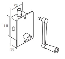 TORNO EMPOTRAR PERSIANA BLANCO 2