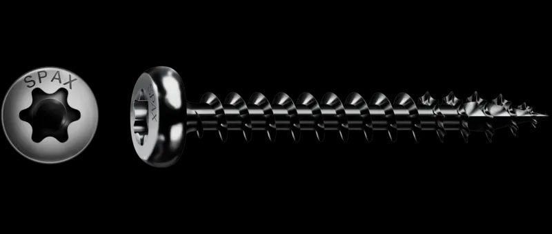 TORNILLO SPAX C/RE NEGRO 3,5X25 T15 200U