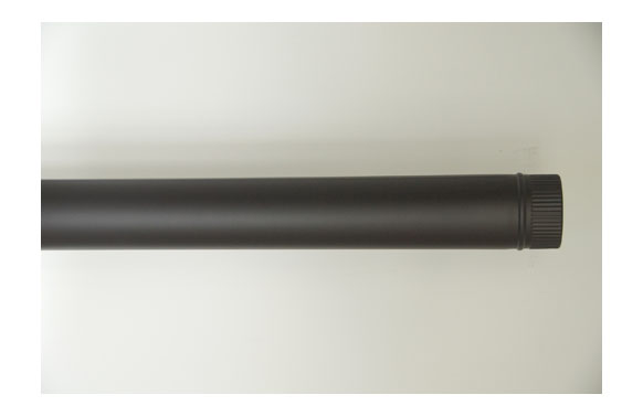 TUBO LISO VITRIFICADO NEGRé200 X 1MT