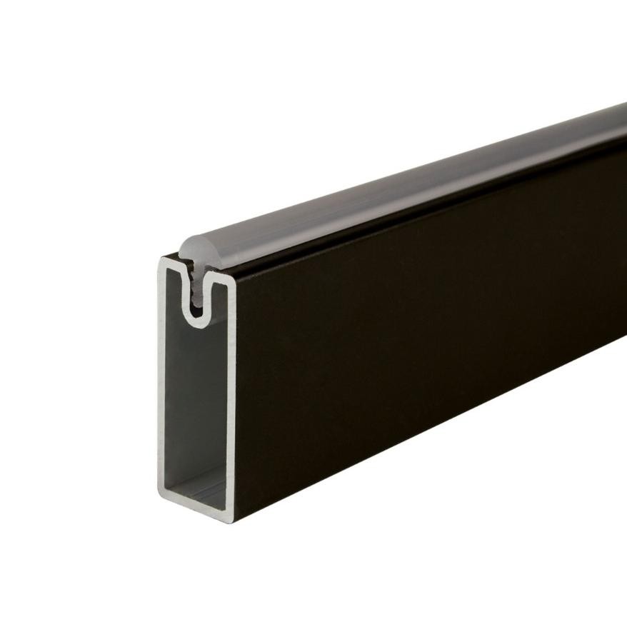 BARRA COLGADOR RECTANG.GOMA 196L NEGRE M