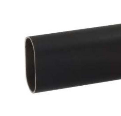 TUBO OVALADO NEGRO      30X15X1 - 4 MTS