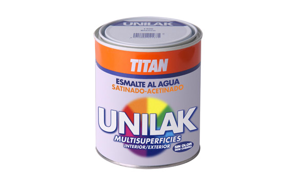 ESMALTE AL AGUA UNILAK SAT375 ML NEGRO