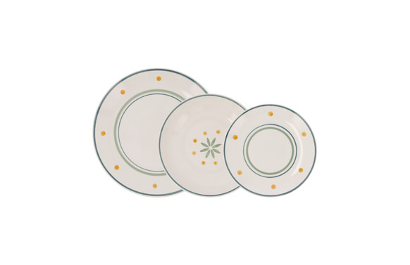 VAJILLA 18 PZAS GRES DECORMIMOSA