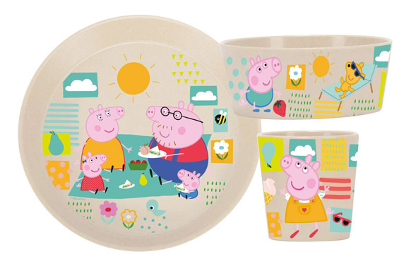 VAJILLA INFANTIL SET 3 PZAPEPA PIG