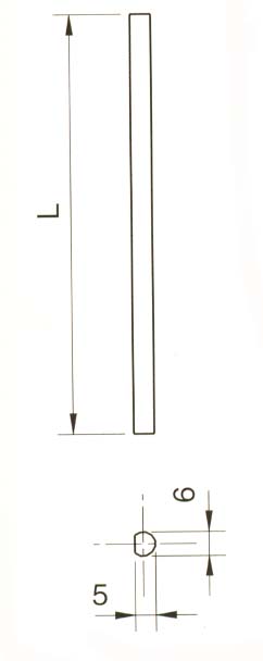 VARILLA DE 2500 LATON OXIDADO 901.2500LO