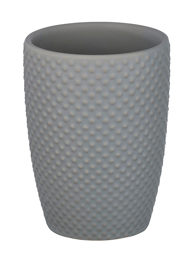 VASO DE DIENTES CERAMICA GRIS   22958